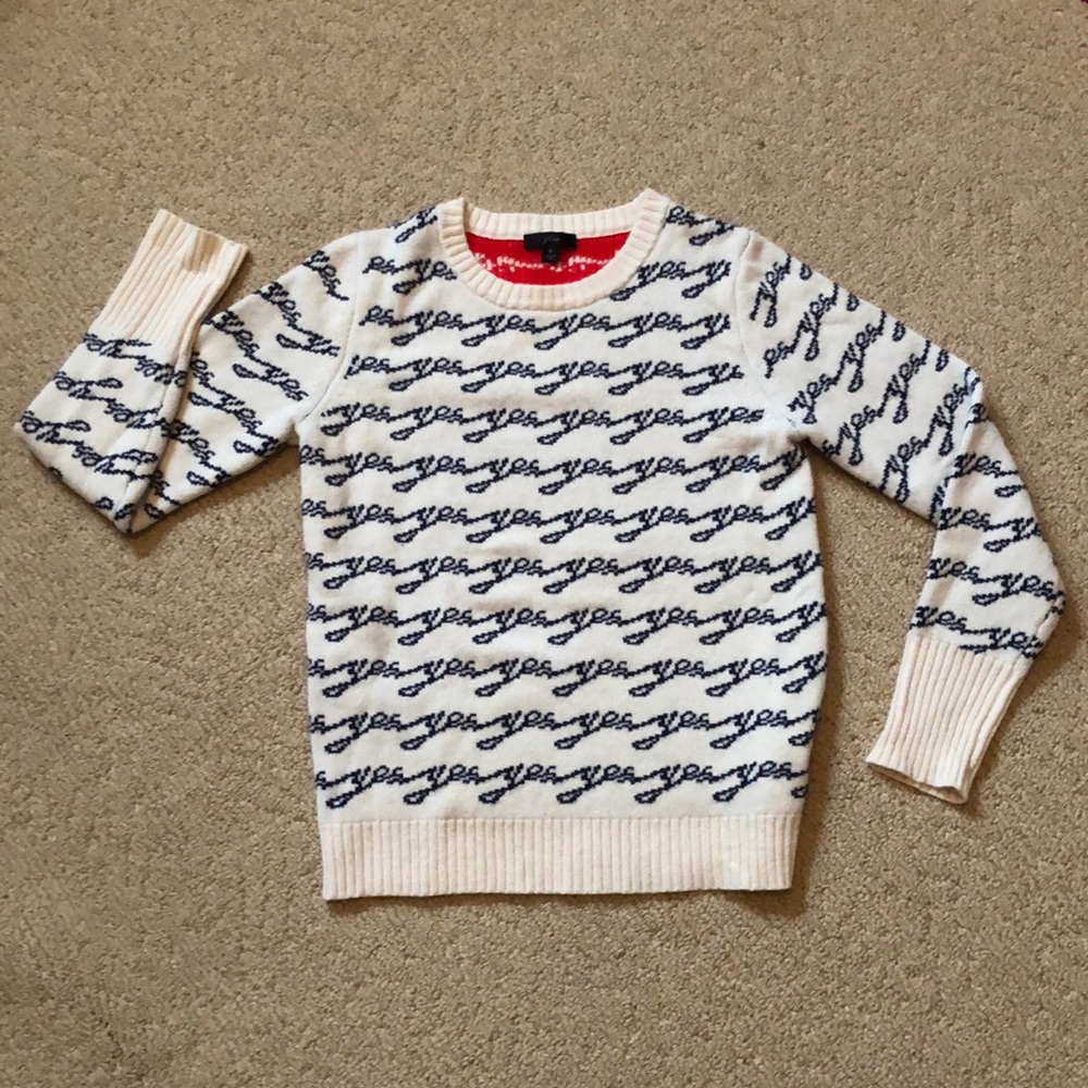 Yes No J. Crew Sweater